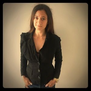 Prada Black Bow Blazer